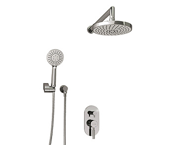 A14129 Встраиваемый комплект для душа с верхней душевой насадкой и лейкой Wasserkraft