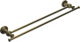 Полотенцедержатель двойной RUSH Crete, 5х60х12 см, цвет бронза, CR35532