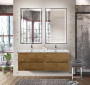 Керамическая раковина с двумя чашами BelBagno BB-8099-120-2 Керамическая раковина с двумя чашами BelBagno BB-8099-120-2