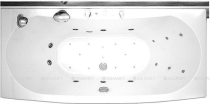 Карниз для ванны Aquanet Izabella полукруглый 160х70х75