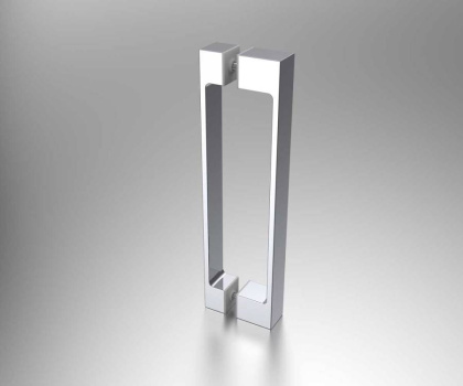 Душевая дверь Alpha VDS-3AL110CLB, 1100, черный, стекло прозрачное