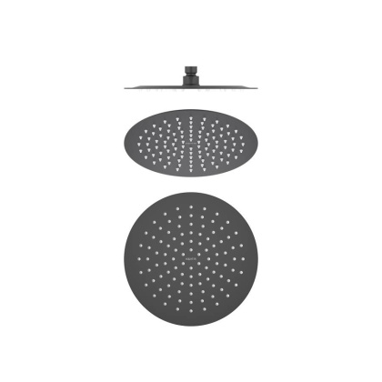 Круглый верхний душ  250*2 мм AQUATEK, матовый черный AQ2073MB  Круглый верхний душ  250*2 мм AQUATEK, матовый черный AQ2073MB