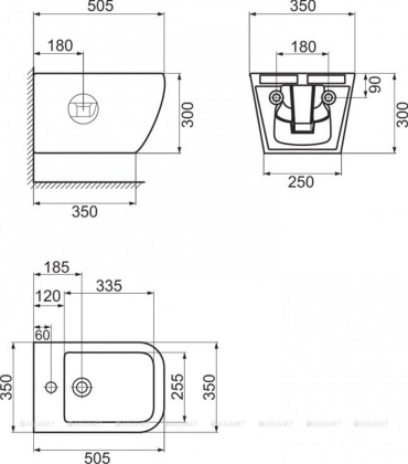 Биде подвесное BelBagno ALPINA BB10100BH Биде подвесное BelBagno ALPINA BB10100BH