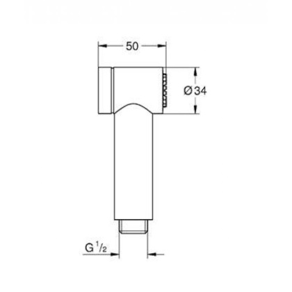 Душ гигиенический Grohe Sena Trigger Spray 35 26328000 хром