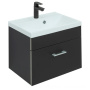 Тумба под раковину Aquanet Верона 50 черный матовый