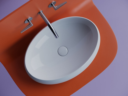 Умывальник чаша накладная овальная Element 560*390*150мм Умывальник чаша накладная овальная Element 560*390*150мм