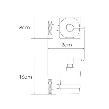 Tauber K-64499 Дозатор для жидкого мыла Tauber K-64499 Дозатор для жидкого мыла
