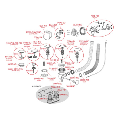 Заглушка M хром (сифоны для ванн A51CRM, A564CRM1, A565CRM1) Заглушка M хром (сифоны для ванн A51CRM, A564CRM1, A565CRM1)