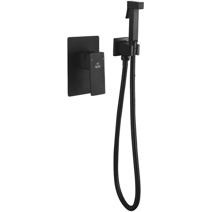 Гигиенический душ со смесителем Rose R2805H, черный Гигиенический душ со смесителем Rose R2805H, черный