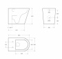 Чаша приставного унитаза BelBagno FLAY-R BB1003CBR Чаша приставного унитаза BelBagno FLAY-R BB1003CBR