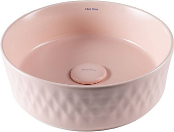 Раковина накладная Allen Brau Fantasy Romb 36 4.11033.SM розовый Раковина накладная Allen Brau Fantasy Romb 36 4.11033.SM розовый