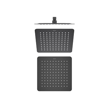 Квадратный верхний душ  250*250*2 мм AQUATEK, матовый черный AQ2072MB  Квадратный верхний душ  250*250*2 мм AQUATEK, матовый черный AQ2072MB