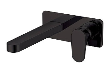 Смеситель для умывальника из стены SPECTRE черный матовый Смеситель для умывальника из стены SPECTRE черный матовый