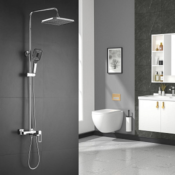 Душевая система Shevanik, латунь S6836 хром Душевая система Shevanik, латунь S6836 хром