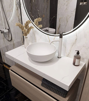 Столешница прямая FLAT CALACATTA 1010*460*70 Столешница прямая FLAT CALACATTA 1010*460*70