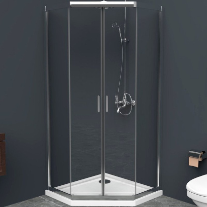 Душевой уголок BelBagno UNO-195-P-2-90-C-Cr