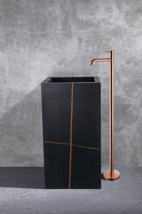 Смеситель для раковины Abber Wasser Kreis AF8140RG розовое золото