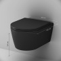 C8F1700MBSC Func подвесной унитаз 49 см FlashClean с сиденьем микролифт, черн мат
