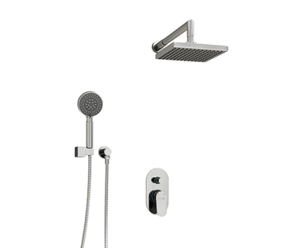 A14028 Встраиваемый комплект для душа с верхней душевой насадкой и лейкой Wasserkraft
