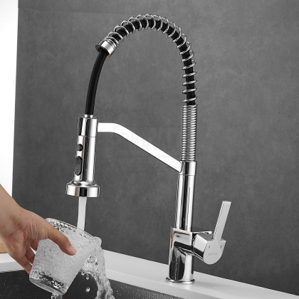 Смеситель для кухни латунь, хром S963