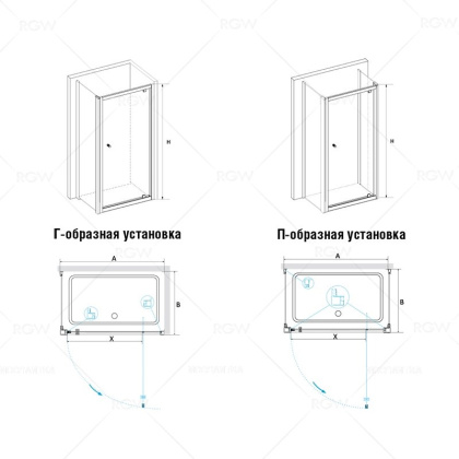 Душевой уголок RGW PA-43 (PA-05 + Z-050-1) 04084390-011 Душевой уголок RGW PA-43 (PA-05 + Z-050-1) 04084390-011