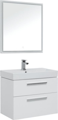 Мебель для ванной Aquanet Nova 75 белый (2 ящика) Мебель для ванной Aquanet Nova 75 белый (2 ящика)