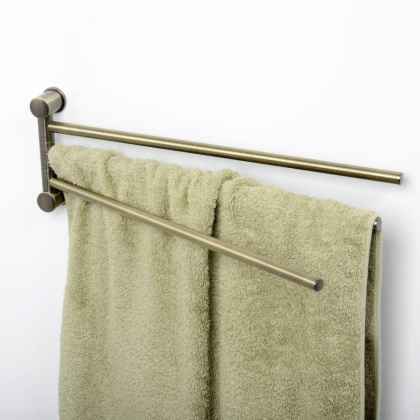 K-1533 Держатель полотенец тройной, 40,5х13,6х3,1 см, цвет бронза, K-1533