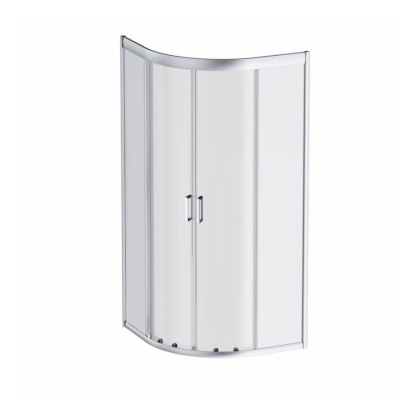 W90G-401-100WT Gem душевое ограждение 100х100, стекло прозрачное, профиль матовое серебо,без поддона