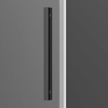 Душевая дверь Soft VDS-3SO110CLGM, 1100, вороненая сталь, стекло прозрачное