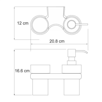 Berkel K-6889 Держатель стакана и дозатора Berkel K-6889 Держатель стакана и дозатора