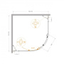 MOLVENO-R-11-100+30-P-Cr Душевой уголок Условные размеры, мм:1300x1300x1950 Габариты с диапазоном регулировок, мм:(1280-1305)x(1280-1305)х1950 Ширина входа, мм:480  MOLVENO-R-11-100+30-P-Cr Душевой уголок Условные размеры, мм:1300x1300x1950 Габариты с диапазоном регулировок, мм:(1280-1305)x(1280-1305)х1950 Ширина входа, мм:480
