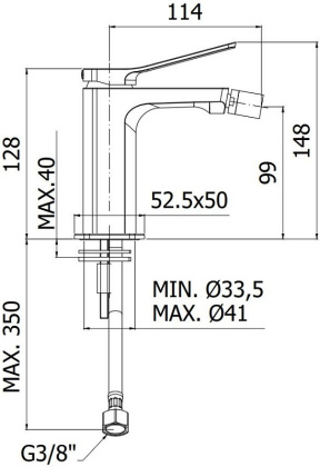 Смеситель для биде Paffoni Tilt TI131NO