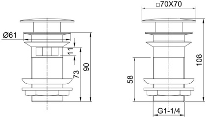 Донный клапан Allen Brau Infinity 5.21026-00 хром Донный клапан Allen Brau Infinity 5.21026-00 хром