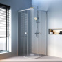 W94G-403-9090-МТ Душевое ограждение X-Joy Square Slide 90х90, мат Хром, прозрачное