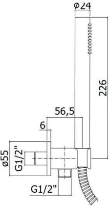 Душевой гарнитур Paffoni Master ZDUP094BO Душевой гарнитур Paffoni Master ZDUP094BO