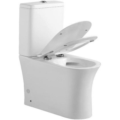 Agger AT01000 Унитаз-компакт безободковый пристенный с горизонтальным выпуском