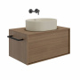 Раковина ARTBASIN Vento накладная 50, песочная матовая VE.wb.50\SAN