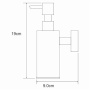 Дозатор для жидкого мыла антивандальный, 5х19х9 см, хром, K-1399