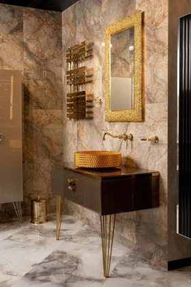 Консоль LUCIDO 100 см Бронзированный коричневый 304005 770-100-BB Boheme