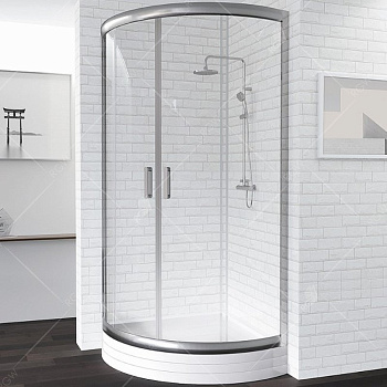 Душевой уголок RGW Passage PA-55 80х80 06085588-11K с поддоном профиль Хром стекло прозрачное