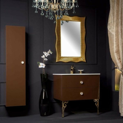 Тумба 80см*43,5 DARK BROWN (керам.моноблок) 830-080-DB Boheme Тумба 80см*43,5 DARK BROWN (керам.моноблок) 830-080-DB Boheme