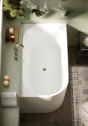 Ванна Veneto R  акриловая отдельностоящая пристенная угловая, арт. FB12