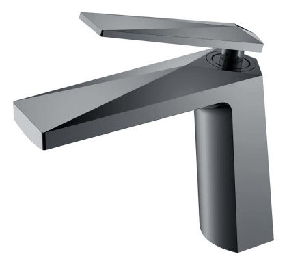 Смеситель для умывальника VENTURO Shine Gun Metall Смеситель для умывальника VENTURO Shine Gun Metall
