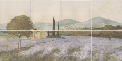 Панно VB\A08\8x\17000 Пикарди Лавандовое поле из 8 частей 15*15(р-р каждой части) 30*60*6,9(1уп/5к), шт