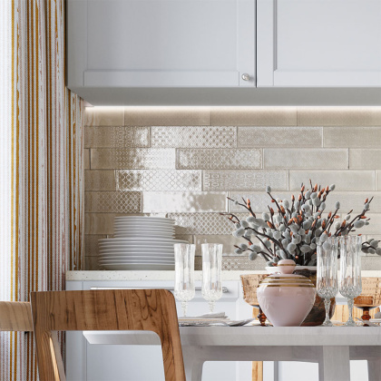 Плитка, DECOR BEIGE 7,5x30, Florencia