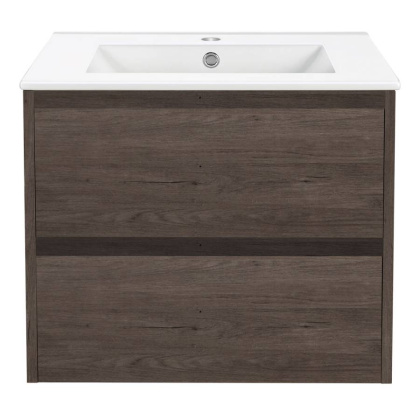 База под раковину Gio 600 подвесная, 2 выкатных ящика soft-close, R.Oak