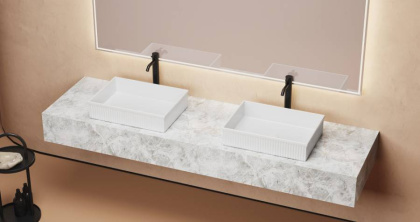 Раковина накладная ABBER Rechteck AC2216 белая Раковина накладная ABBER Rechteck AC2216 белая