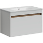 Тумба подвесная SANCOS Smart 890х450х500, c двумя ящиками оснащенными доводчиками, белый глянец , арт. SM90W