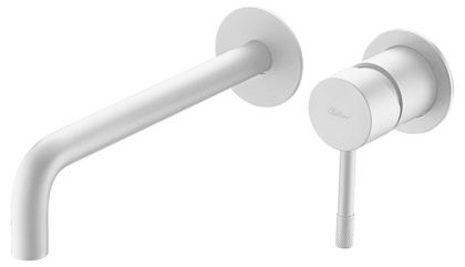 Смеситель для умывальника мз стены, Uno. Matt White Смеситель для умывальника мз стены, Uno. Matt White