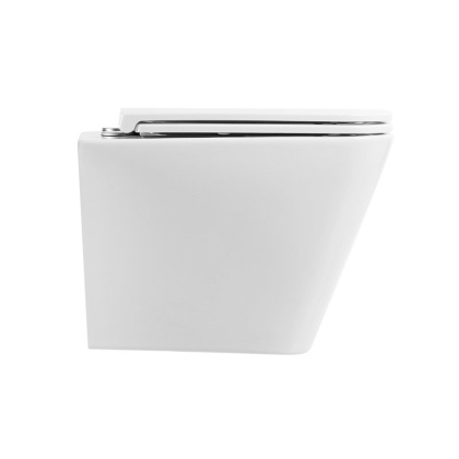 ARDENTE-R Унитаз подвесной безободковый, с сиденьем дюропласт soft close, BB520CHR/SC ARDENTE-R Унитаз подвесной безободковый, с сиденьем дюропласт soft close, BB520CHR/SC